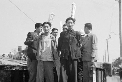 解放前夕，国民党政府在上海宋公园大肆捕杀共产党员