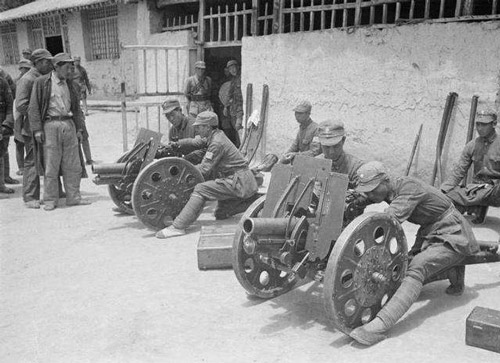 抗日战争中缴获的日本造九二步兵炮
